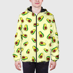 Куртка с капюшоном мужская Авокадо Avocado, цвет: 3D-черный — фото 2
