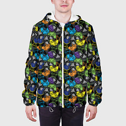 Куртка с капюшоном мужская Геймер, цвет: 3D-белый — фото 2