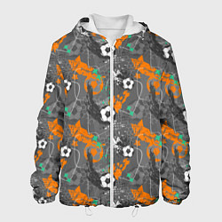 Куртка с капюшоном мужская Football, цвет: 3D-белый