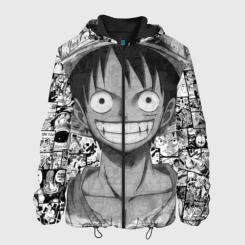 Мужская куртка Луфи улыбается one piece / 3D-Черный – фото 1