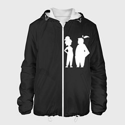 Куртка с капюшоном мужская It Takes Two Silhouette, цвет: 3D-белый