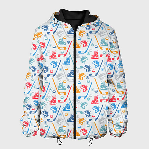 Мужская куртка Хоккей / 3D-Черный – фото 1