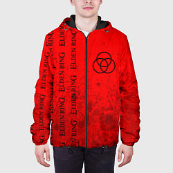 Куртка с капюшоном мужская Элден Ринг - Взрыв Паттерн, цвет: 3D-черный — фото 2