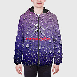 Куртка с капюшоном мужская Citroёn Storm Ситроен ливень, цвет: 3D-черный — фото 2