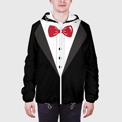 Куртка с капюшоном мужская Смокинг, цвет: 3D-белый — фото 2