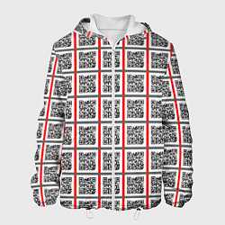 Куртка с капюшоном мужская Почитай Игнатова QR, цвет: 3D-белый