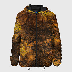 Куртка с капюшоном мужская Абстрактный узор текстура, цвет: 3D-черный
