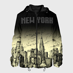 Куртка с капюшоном мужская Нью-Йорк, цвет: 3D-черный