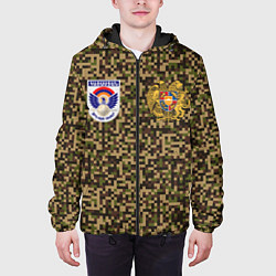 Куртка с капюшоном мужская Вооруженные силы Армении, цвет: 3D-черный — фото 2