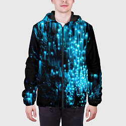 Куртка с капюшоном мужская Глубокая пещера, цвет: 3D-черный — фото 2
