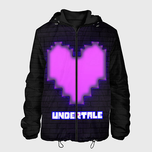 Мужская куртка UNDERTALE PURPLE HEART / 3D-Черный – фото 1