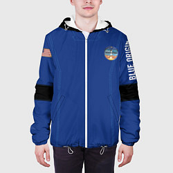 Куртка с капюшоном мужская Blue origin Костюм астронавта, цвет: 3D-белый — фото 2