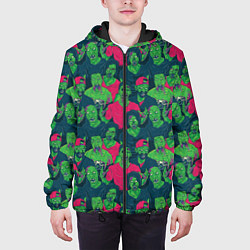 Куртка с капюшоном мужская Зомби, цвет: 3D-черный — фото 2