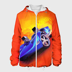 Куртка с капюшоном мужская Hot Wheels Хот Вилс, цвет: 3D-белый