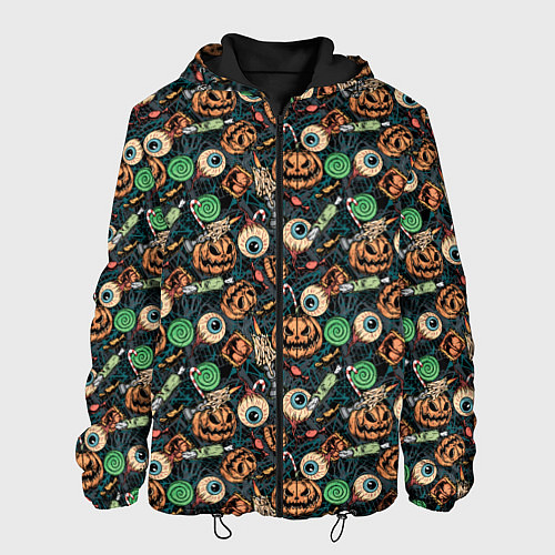 Мужская куртка Счастливого Хэллоуина / 3D-Черный – фото 1