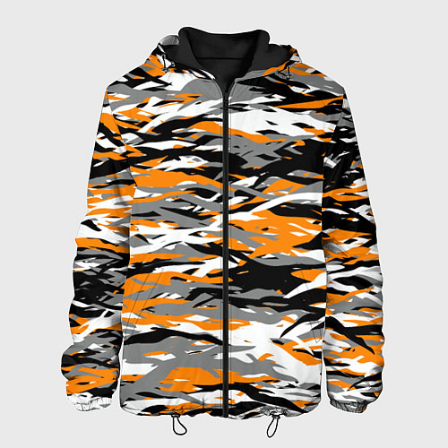 Мужская куртка Тигровый камуфляж / 3D-Черный – фото 1