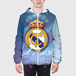 Куртка с капюшоном мужская FC РЕАЛ МАДРИД, цвет: 3D-белый — фото 2