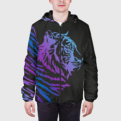 Куртка с капюшоном мужская Tiger Neon, цвет: 3D-черный — фото 2