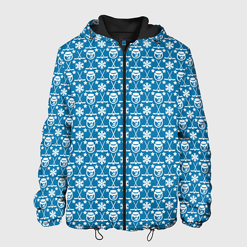 Мужская куртка Снеговик Хоккей / 3D-Черный – фото 1