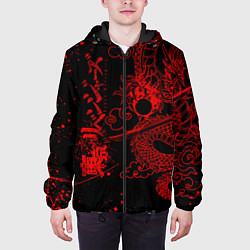 Куртка с капюшоном мужская ТОКИЙСКИЕ МСТИТЕЛИ КРАСНЫЙ ДРАКОН, цвет: 3D-черный — фото 2