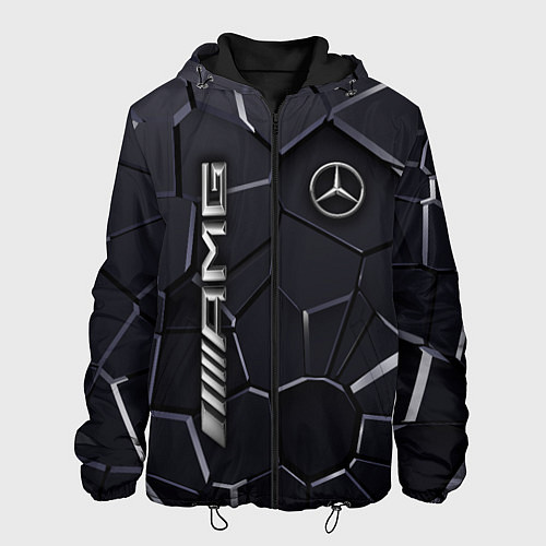 Мужская куртка Mercedes AMG 3D плиты / 3D-Черный – фото 1