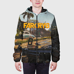 Куртка с капюшоном мужская Far Cry 6 game art, цвет: 3D-черный — фото 2