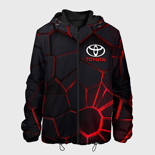 Мужская куртка Тойота 3D плиты с подсветкой / 3D-Черный – фото 1