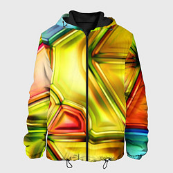 Куртка с капюшоном мужская Абстрактная абстракция, цвет: 3D-черный