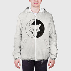 Куртка с капюшоном мужская Лунные волки ранний лого цвет легиона, цвет: 3D-белый — фото 2