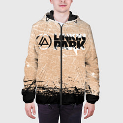 Куртка с капюшоном мужская Linkin Park Рок Группа Линкин Парк, цвет: 3D-черный — фото 2