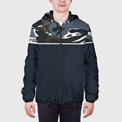 Куртка с капюшоном мужская Камуфляж 2 0, цвет: 3D-черный — фото 2