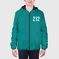 Куртка с капюшоном мужская Игра в кальмара: Хан Ми Нё 212, цвет: 3D-черный — фото 2