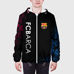Куртка с капюшоном мужская FC BARCA CHEMPION, цвет: 3D-белый — фото 2