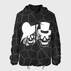 Куртка с капюшоном мужская Вечная парочка, цвет: 3D-черный