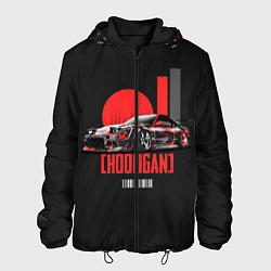 Куртка с капюшоном мужская HOOLIGAN HOONIGAN, цвет: 3D-черный