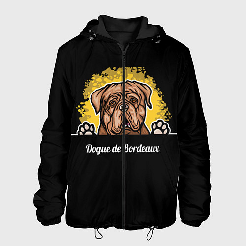 Мужская куртка Бордоский Дог Dogue de bordeaux / 3D-Черный – фото 1