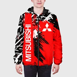 Куртка с капюшоном мужская MITSUBISHI МИЦУБИСИ МИТСУБИСИ МИЦУБИШИ, цвет: 3D-черный — фото 2