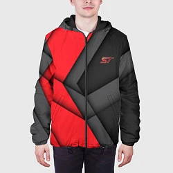 Куртка с капюшоном мужская ST FORD спина, цвет: 3D-черный — фото 2