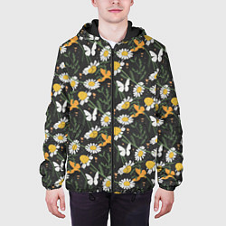 Куртка с капюшоном мужская Люблю лето!, цвет: 3D-черный — фото 2