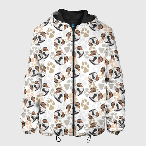 Мужская куртка Английский Бульдог Bulldog / 3D-Черный – фото 1
