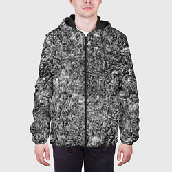 Куртка с капюшоном мужская Germ of the world, цвет: 3D-черный — фото 2