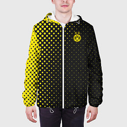 Куртка с капюшоном мужская Borussia gradient theme, цвет: 3D-белый — фото 2
