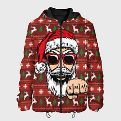 Куртка с капюшоном мужская Bad Santa Плохой Санта, цвет: 3D-черный