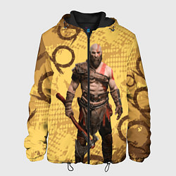 Куртка с капюшоном мужская God of War Kratos Год оф Вар Кратос, цвет: 3D-черный