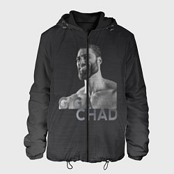 Куртка с капюшоном мужская Giga Chad, цвет: 3D-черный