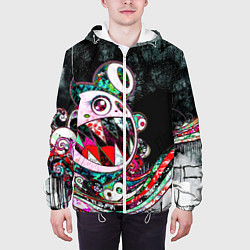 Куртка с капюшоном мужская Такаши Мураками художник, цвет: 3D-белый — фото 2