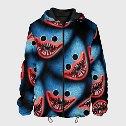 Куртка с капюшоном мужская POPPY PLAYTIME ХАГИ ВАГИ ЛИЦО МОНСТРА, цвет: 3D-черный