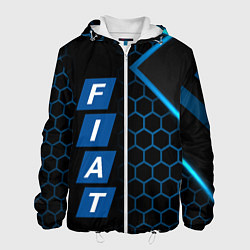 Куртка с капюшоном мужская FIAT BLUE SPORT ФИАТ СПОРТ, цвет: 3D-белый