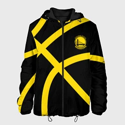 Куртка с капюшоном мужская Голден Стэйт Уорриорз, Golden State Warriors, цвет: 3D-черный