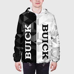 Куртка с капюшоном мужская Buick Black And White, цвет: 3D-белый — фото 2